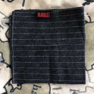 Blacklist x Sprezza Gray Pinstripe Pocket Square